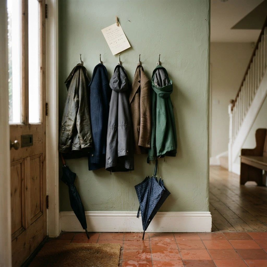 Five coats on the second Tuesday. Somewhere to be, once a month.